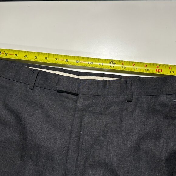 Z Zegna Dark Gray Straight Leg Wool Trousers Size 36x32 - Picture 7 of 10